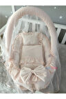 Nest Somon Cibinlik Ve Oyuncak Askılı Lüx Tasarım Babynest Fırfırlı Anne Yanı Set