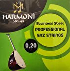 Harmoni Strings Hrm20 Uzun Sap Saz Teli Takım 0.20 Uzun Sap Bağla