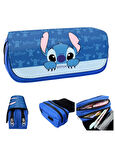 Petityu Çift Fermuarlı Stitch Geniş Kapasiteli Büyük Boy Kalem Kutusu