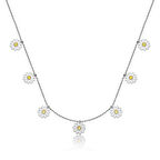 925 Ayar Gümüş Papatya Şans Kadın Gümüş Kolye