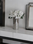 IŞILTI HOME DESIGN AYNALI CAM VAZO GRİ