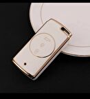  KOPYA - CHERY TiGGO 7 ARRİZO 5 ANAHTAR KILIFI BEYAZ/GOLD