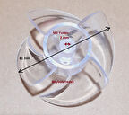 Braun 61 Milim Pervane , Saç Kurutma Düzleştirici Pervanesi Mil Delik Yuvası 2 mm