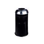 Maxiflow Bombe Kapak Çöp Kovası Ø27 62Cm Siyah