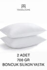 | 2 Adet Boncuk Silikon Yastık | 700 gram | Antialerjik | 50x70 Cm | Ekonomik Yastık