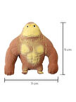 Squishy Goril Stres Önleyici Gorilla 9 cm Sukuşi Maymun - Kahverengi