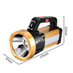 6 Mod Şarjlı EL Feneri Projektör Tipi Watton Wt-615