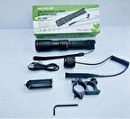 GOLD SİLVER GS-3100 ŞARJ EDİLEBİLİR EL FENERİ VE TÜFEK FENERİ