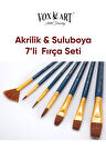Fırça Seti - 7'li Suluboya / Akrilik Boya Fırça Seti