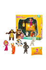 Masha ile Koca Ayı 7 li Figür Set Masha and The Bear 6 Figür + Sürpriz Figür Orijinal Maşa Kocaayı