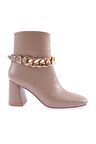 Dgn K405-22K Kadın Zincir Aksesuarli  Topuklu Bot