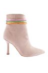 Dgn 5729-424 3 Sirali Bilek Bant Detayli  Kadın  Topuklu Bot