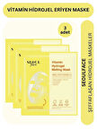 Dermal Seoulface Vitamin Hydrojel Şeffaflaşan Eriyen Maske 34g 3 Adet