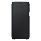 Galaxy J6 2018 ile Uyumlu Wallet Cover Kılıf Siyah EF-WJ600CBEGWW
