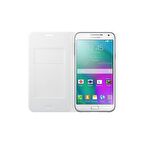 Galaxy E7 ile Uyumlu Flip Wallet Kılıf Beyaz EF-WE700BWEGWW