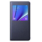 Galaxy Note 5 ile Uyumlu Kılıf S View Cover EF-CN920PBEGTR Koyu Lacivert