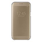 Galaxy A7(2017) ile Uyumlu Clear View Cover Kılıf Gold EF-ZA720CFEGWW