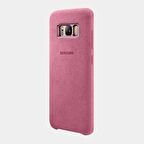 Galaxy S8 ile Uyumlu Alcantara Kılıf Pink EF-XG950APEGWW
