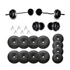 58 Kg Z Barlı Halter Seti ve Dambıl Seti Fitness Ağırlık Seti