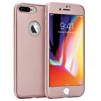 Buff iPhone 8 Plus ile Uyumlu 4D Kılıf Rose Gold