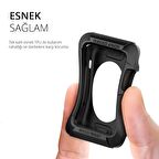Spigen Apple Watch 3/2/1 ile Uyumlu Kılıf Rugged Armor (42mm) Smooth Black