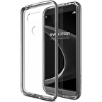 Verus LG G5 ile Uyumlu Crystal Bumper Kılıf Steel Silver