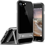 VRS Design iPhone 8/7 Crystal Bumper Kılıf Steel Silver