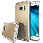Ringke Mirror Fusion Galaxy S7 ile Uyumlu Aynalı Kılıf Royal Gold