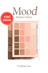 Mat ve Işıltılı Tonlardan Oluşan 20 Renkli Far Paleti DASIQUE Mood Shadow Palette (03 Spring Coral)