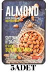 DERMAL 5 ADET Superfood Badem Yüz Maskesi I  Nemlendici ve Yumuşatıcı 