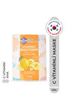 Vitamin C Brightening Ampoule Mask C Vitamini Ve Glikolik Asit Canlandırıcı Yüz Maskesi Kore 23ml