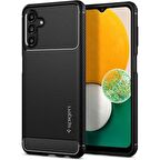 Spigen Galaxy A13 ile Uyumlu Kılıf Rugged Armor Matte Black