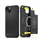 Spigen iPhone 14 Plus ile Uyumlu Kılıf Rugged Armor Mag (MagSafe Uyumlu) Matte Black