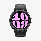 Spigen Galaxy Watch 6 (40mm) ile Uyumlu Kılıf, Spigen Rugged Armor Pro Black Outlet