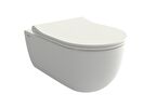 Bocchi V-Tondo Rımless Asma Klozet - Mat Beyaz 1416-002-0128 Kapak Dahil