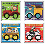 Sincap Tekerlekler İş Başında Seti 4 Kitap