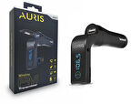 AURIS ARS-G7 Bluetooth Araç Kiti ve FM Transmitter - Çift USB Şarj Çıkışlı