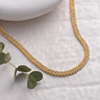 925 Ayar Gümüş Zirkon Taşlı Gurmet Unısex Kolye