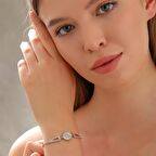 925 Ayar Zirkon Taşlı Zarif Bileklik Silver