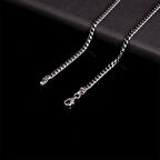 925 Ayar Gümüş Kalın Örgü Model Erkek Zincir Kolye