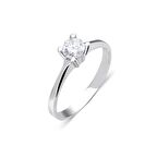 925 Ayar Gümüş Tek Taşlı Kadın Yüzüğü