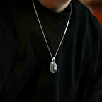 925 Ayar Gümüş Scarebe Unısex Kolye