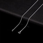 925 Ayar Gümüş Top Zincirli Erkek Zincir Kolye