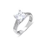 925 Ayar Gümüş Baget Taşlı Kadın Yüzüğü