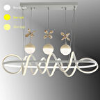 TT314-3TPL-YM-BY TT Aydınlatma Büyük Sarmal Modeli Yemek Masası Mat Beyaz Led Avize