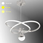 TT310-1TPL-KR TT Aydınlatma Trio Modeli Krom Kaplama Tek Toplu 3 Renk Modüllü Ledli Avize