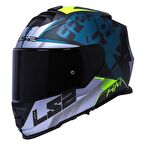 Ls2 Storm 2 Sprinter Full Face Motosiklet Kaskı Şeffaf + Siyah Vizörlü