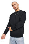 Nike Solo Swoosh Fleece Erkek Siyah Spor Sweatshrit