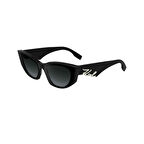Karl Lagerfeld KL 6162S 001 64 Kadın Geometrik Siyah Kemik Güneş Gözlüğü