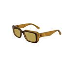 Calvin Klein Jeans CKJ 24620S 210 53 Unisex Dikdörtgen Şeffaf Kahverengi Kemik Güneş Gözlüğü